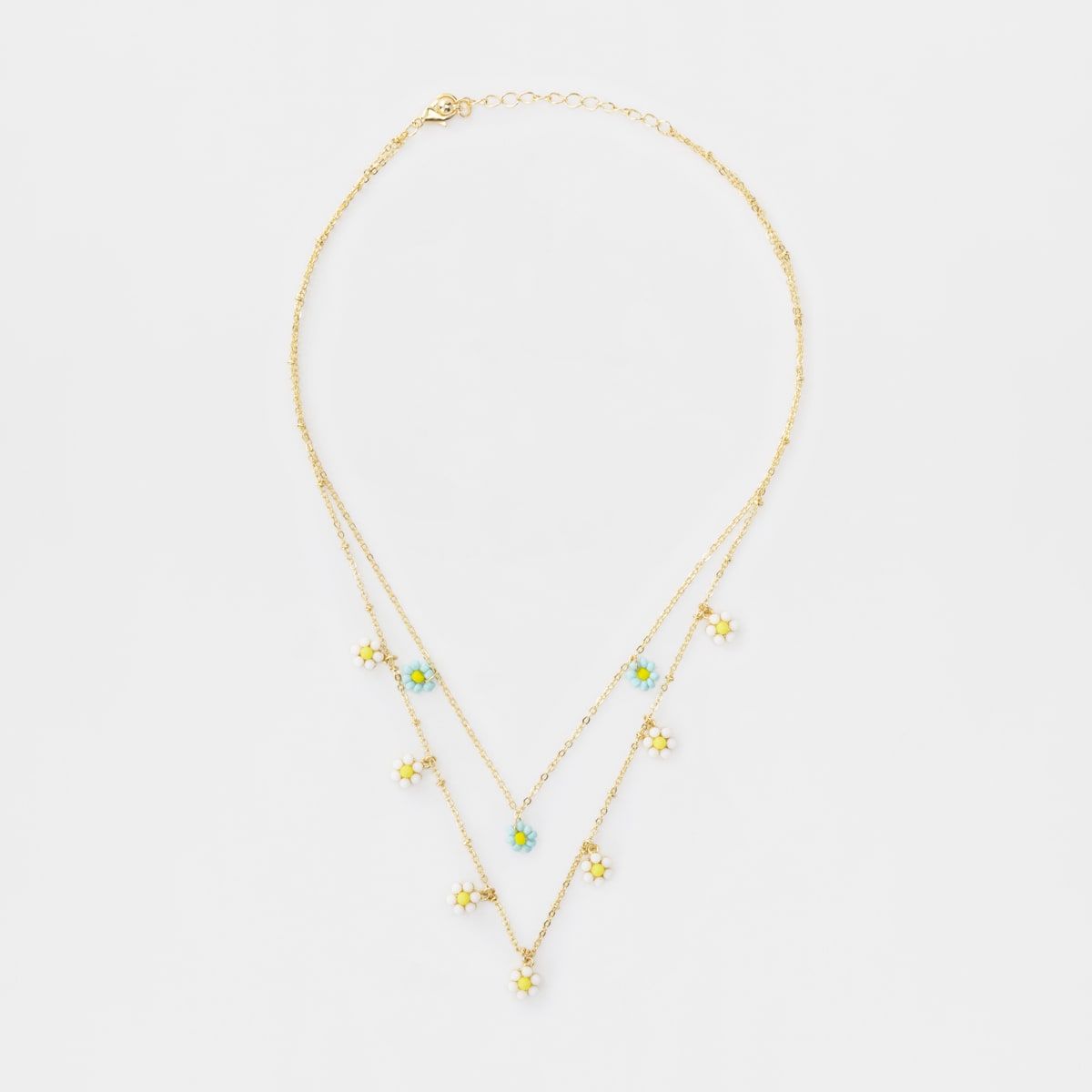 Multi Layered Necklace - Gold Look