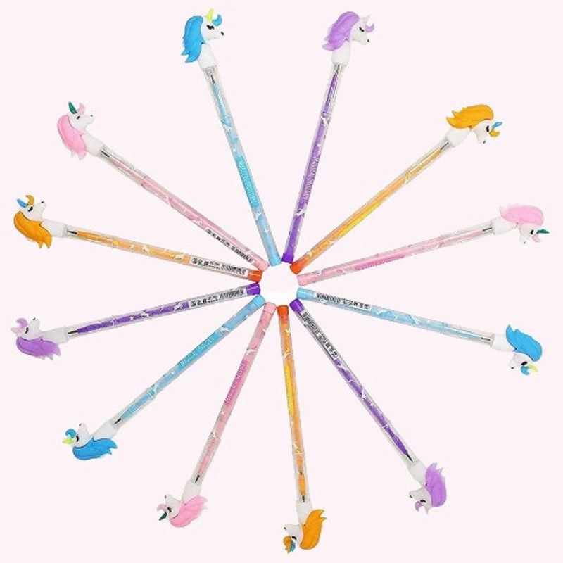 GUNGUN Designer Unicorn Pencil For Kids (Pack of 10 Pencils) Pencil  (Multicolor)