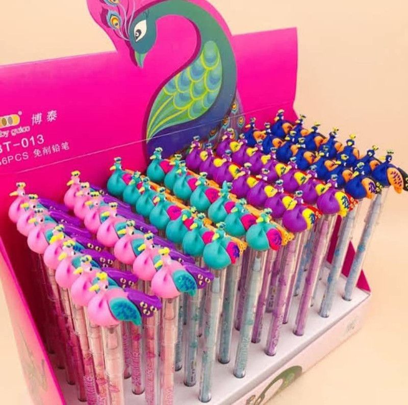 Tera13 Cartoon Pencil / Pencil for Kids / Pencil for Girls / Beautiful Pencil for Kids Pencil  (Multicolor)