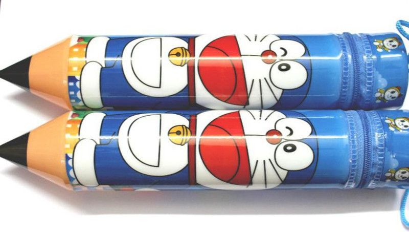 GORSPL DORAEMON CARTOON CARTOON Art Plastic Pencil Boxes  (Set of 2, Blue)