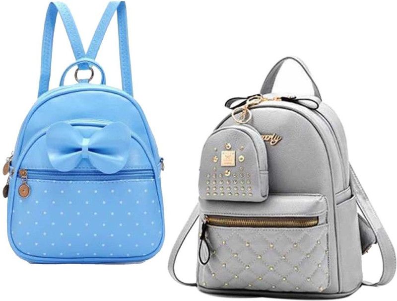 BP-sky-blu-2in1+gry-kachua-pitthu-cmbo 6 L No Backpack  (Blue, Grey)