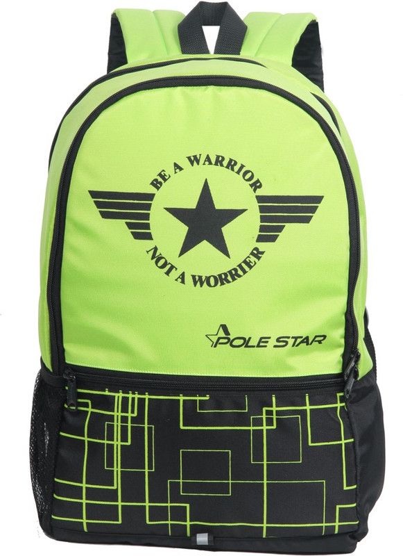 Pole Star PS_HERO_WORR_FLGREEN-BLK_D Waterproof Backpack  (Black, 32 L)
