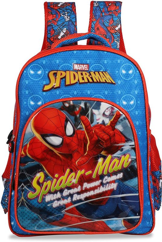 Spiderman Pre-School Thwipp Blue (LKG/UKG/1st std) School Bag  (Blue, 14 inch)