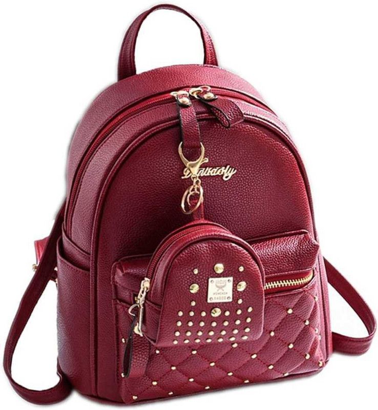 Small 8 L Backpack New Design Girl's Backpack (MAROON) 8 L Backpack  (Maroon)