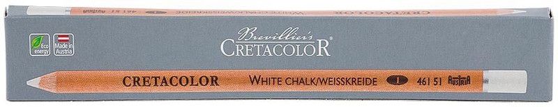 Cretacolor White Chalk Soft (4 +2) Pencil  (Set of 6, White)
