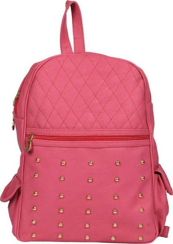 Small 10 L Backpack Backpack For School  (Pink)