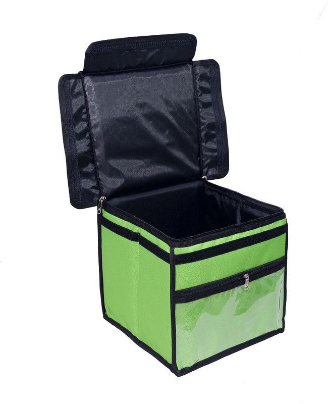 Quaffor Delivery Bag for Food Pizza, Pasty, Sandwich, Meal, Cake, Cold Drink Waterproof Shoulder Bag  (Green, 30 L)