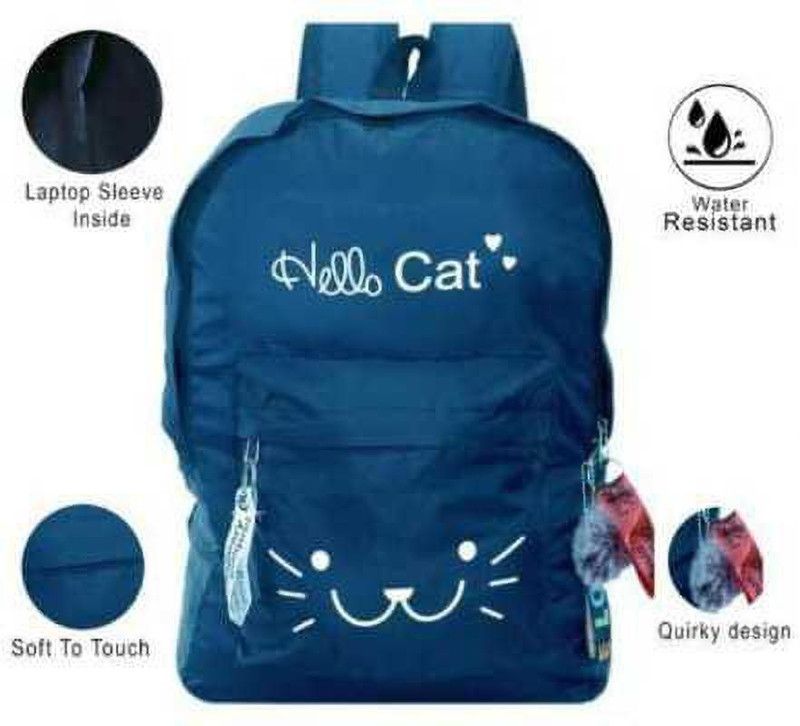 ZAYNOX Medium 25 Liter Girls bag ||Girls college bag || Girls school bag|Tution bag Waterproof School Bag  (Blue, 25 L)