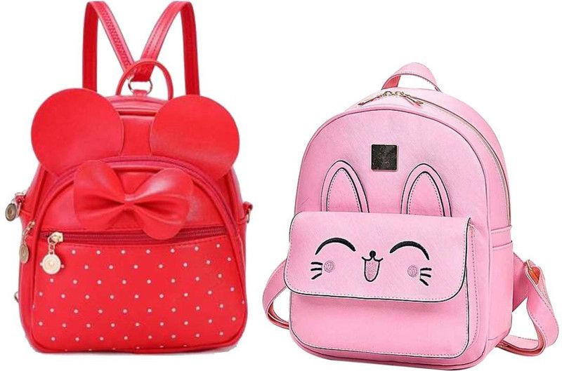 BP-red-2in1+pnk-smly-egp-pitthu-cmbo 6 L No Backpack  (Red, Pink)