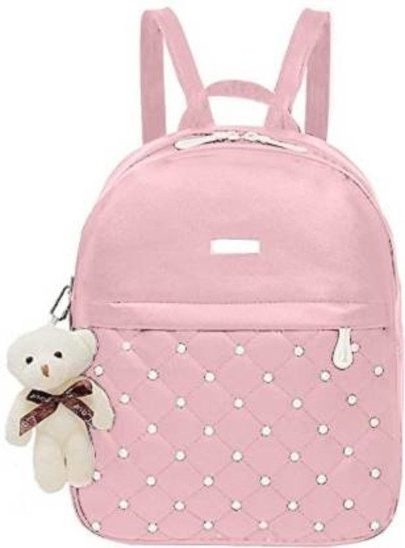 Small Backpack College Bag For Girl 8 L Backpack  (Pink)