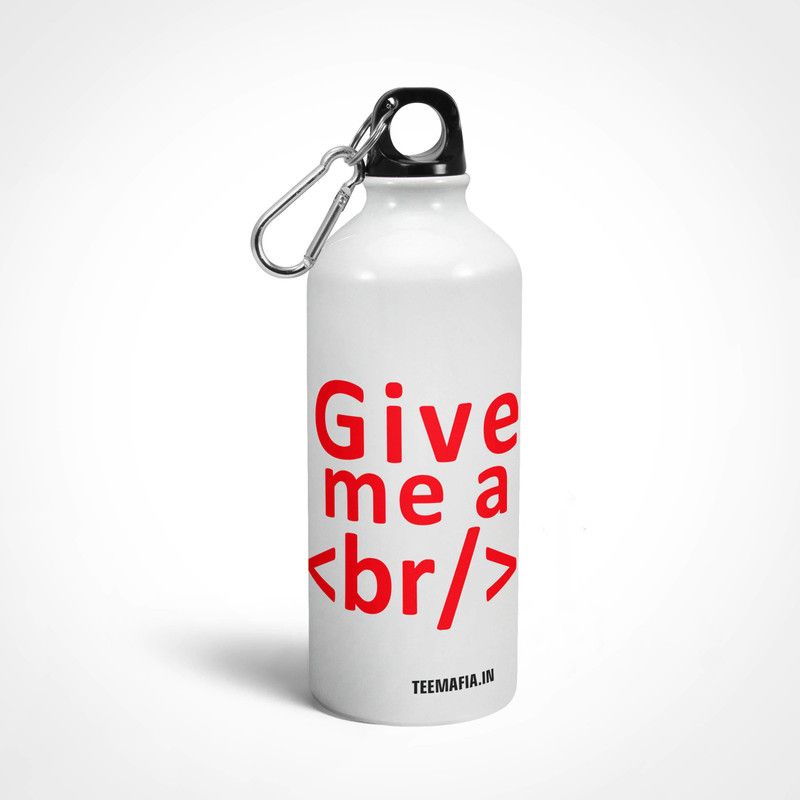 Real Deal Give break corder 600 ml Water Bottle  (Set of 1, White)