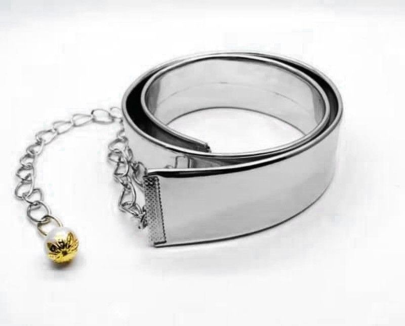 Girls Party, Casual, Evening Silver Synthetic Belt