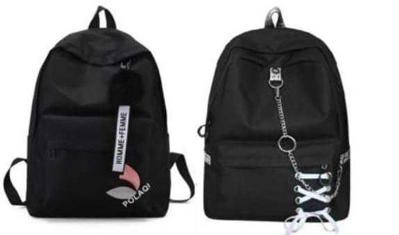 Small 10 L Backpack Overnice Small 10 L Backpack PU leather Casual Backpacks for Girls  (Black)