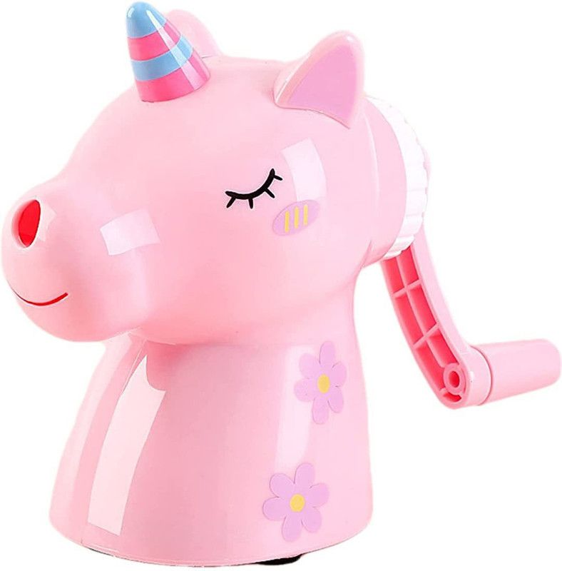 Elecart UNICORN Cartoon Trendy Sharpeners for Kids & Artist (Pack of 1-Random Color) Rotary Sharpeners  (Set of 1, Multicolor)