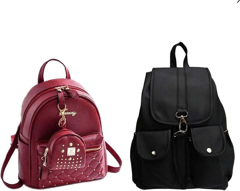 bp-1-mron-kachua+blk-2bl-pitthu-cmbo 6 L Backpack  (Maroon, Black)