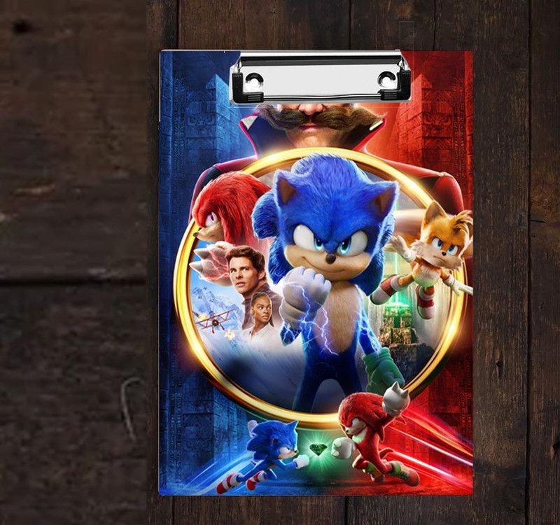 SNADVERTISING Sonic team Digital Reprint Clip Board Exam Pad Size 14x10 Inches  (Set of 1, Multicolor)