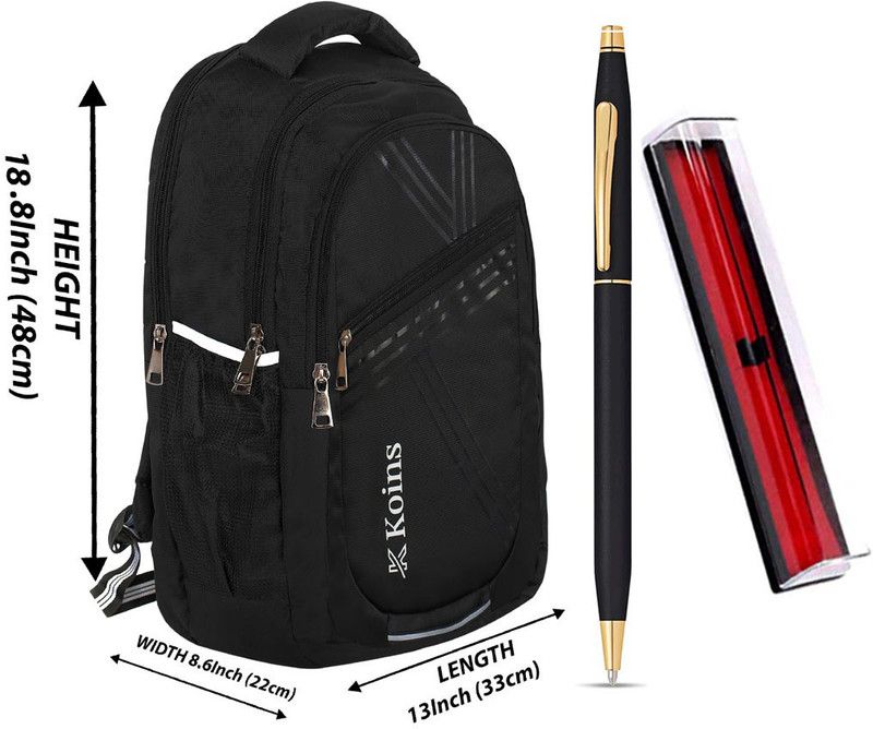 Large 35 L Laptop Backpack SKL128  (Black)