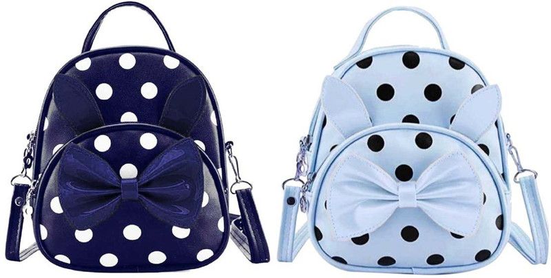 Small 6 L Backpack blu+sky-blu-dot-pitthu-cmbo  (Blue, Blue)