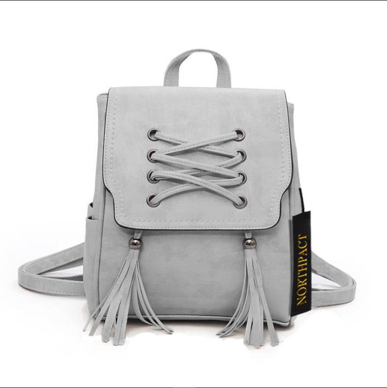 Small 4 L Backpack Latest Trend Party Wear backpack with Adjustable Strap for Girls and Women's  (Grey)