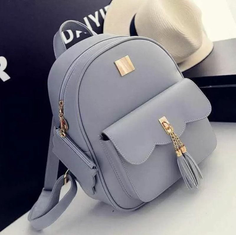 Self Designed college 7 L Backpack  (Grey)