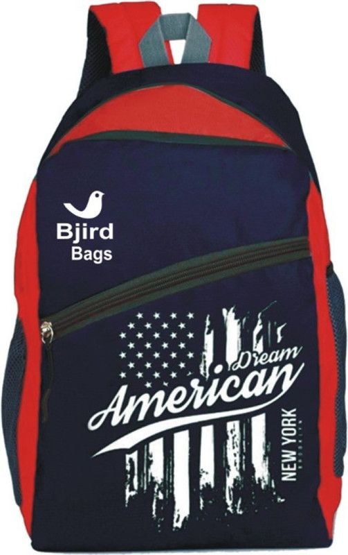 Medium 28 L Laptop Backpack Comfortable Polyester Blue-Red Bag - Casual Backpack 28 L Backpack (Red, Blue)  (Blue)