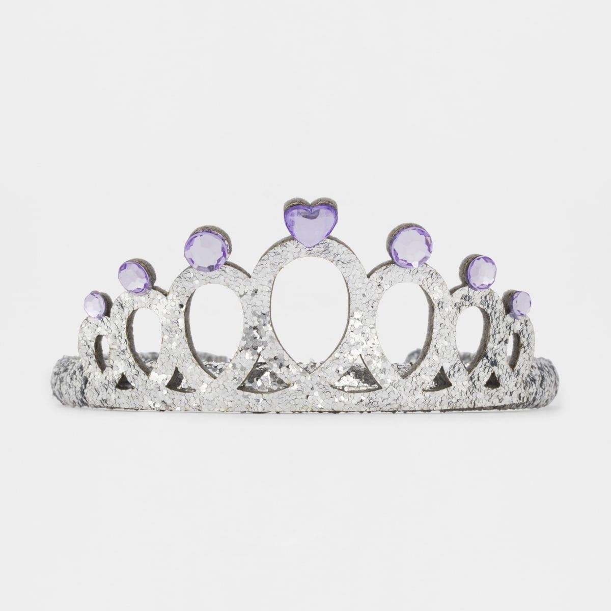Hard Headband - Tiara, Silver Look