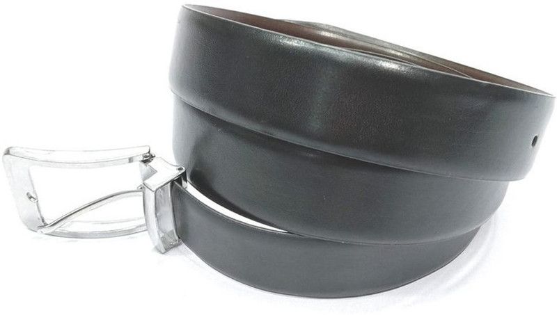 Boys Black Artificial Leather Reversible Belt