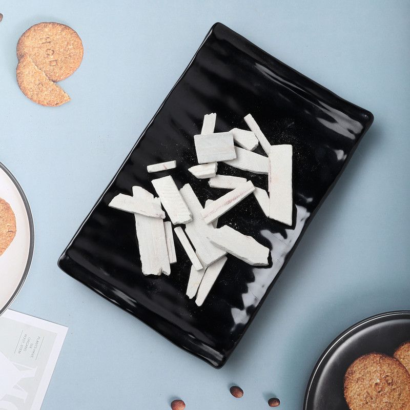Brighty 100gm natural earthy slate pencil broken crumbs tukda from natural slate stone billards chalk box  (30 Sticks)