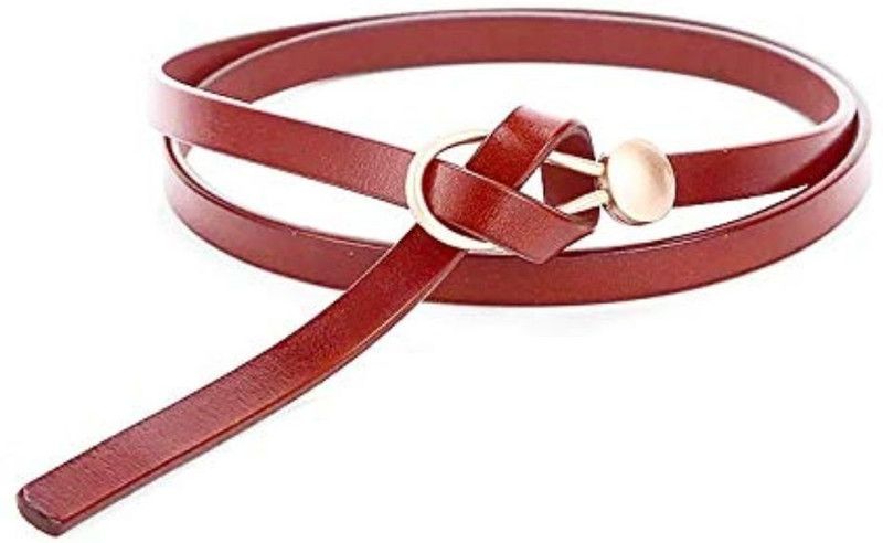 Girls Casual, Party, Formal, Evening Red Artificial Leather Belt