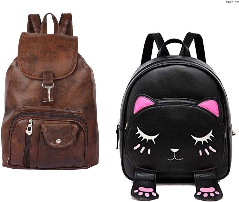 Small 6 L Backpack bp-3-brwn-cmra+blk-smly-sngm-pitthu-cmbo  (Brown, Black)