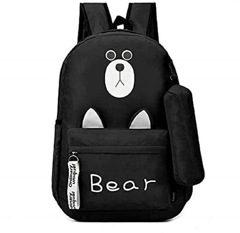 Small 15 L Backpack Black-Bear-160s  (Black)
