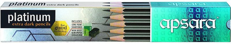 MotoArt Apsara Platinum Pencil Pack Of 20 Pencil  (Black)