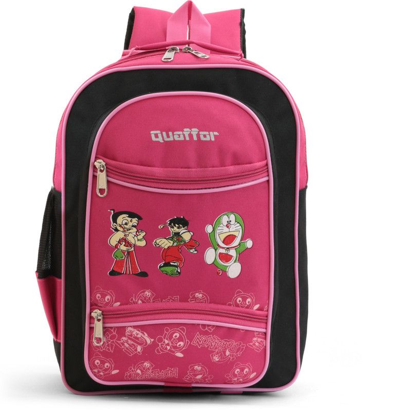 Quaffor FRG454 School Bag  (Pink, 24 L)