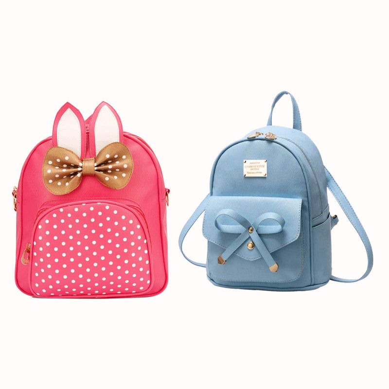 BP-114-pnk-wht-dot+sky-blu-tei-pitthu-cmbo 6 L Backpack  (Pink, Blue)