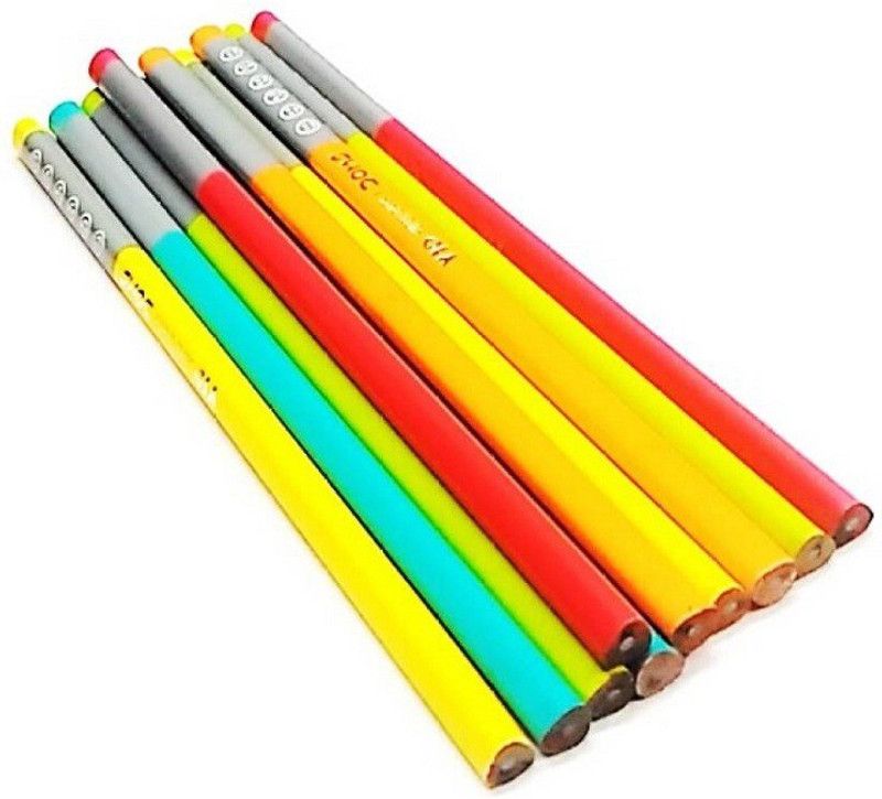 DOMS Y1+ Pencil  (Yellow, Green, Orange, Red)