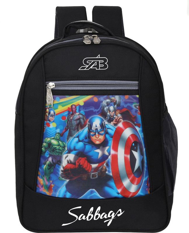 SAB Bags Stylish Kid’s School Bag 3D Character Waterproof (LKG to 3rd Class) 30 L Backpack  (Black)