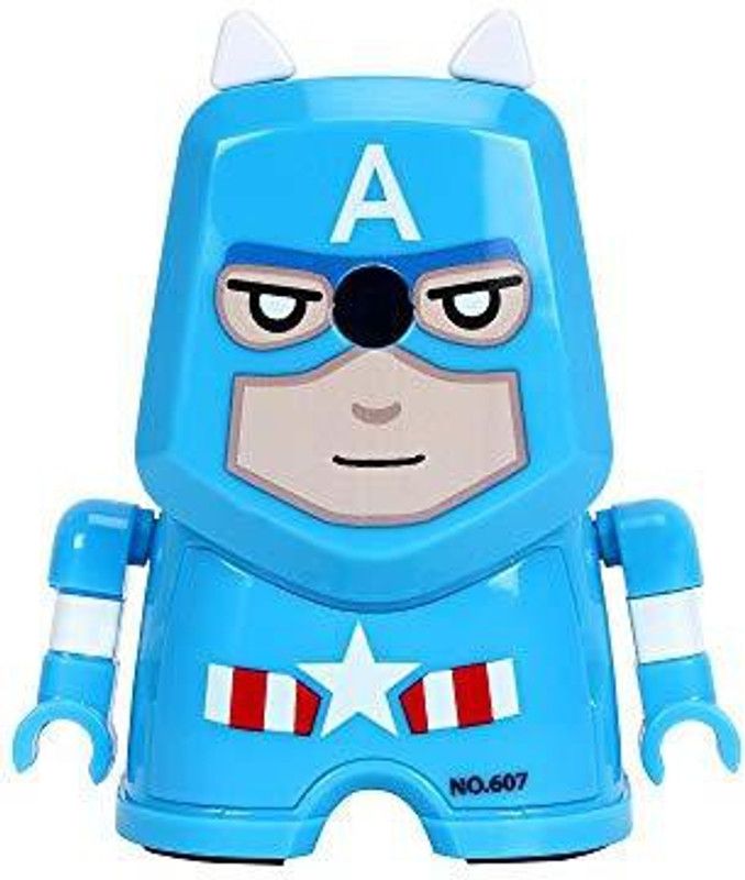 WonderKart Cartoon Print Pencil Sharpener for Kids - Sky Blue Sharpeners  (Set of 1, Sky Blue)