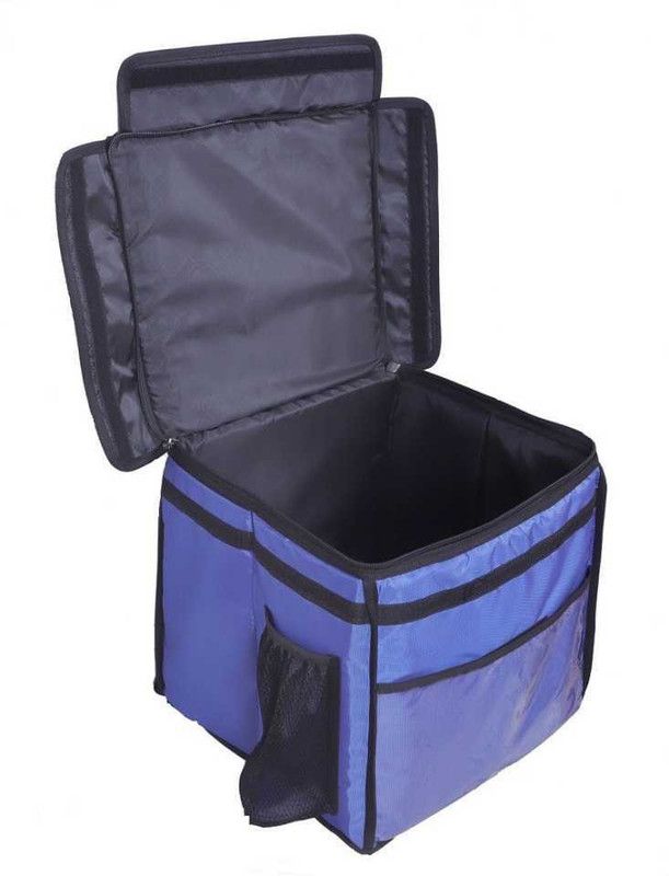 Quaffor Thermal insulated 14 inch (Royal blue) food/pizza/cake/zomato/swiggy delivery backpack 35 Liters Waterproof Backpack  (Blue, Black, 35 L)