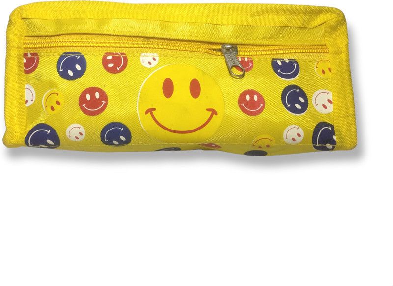 ASF CREATIVE New Multi Pocket Art Polyester Pencil Box  (Set of 1, Multicolor)