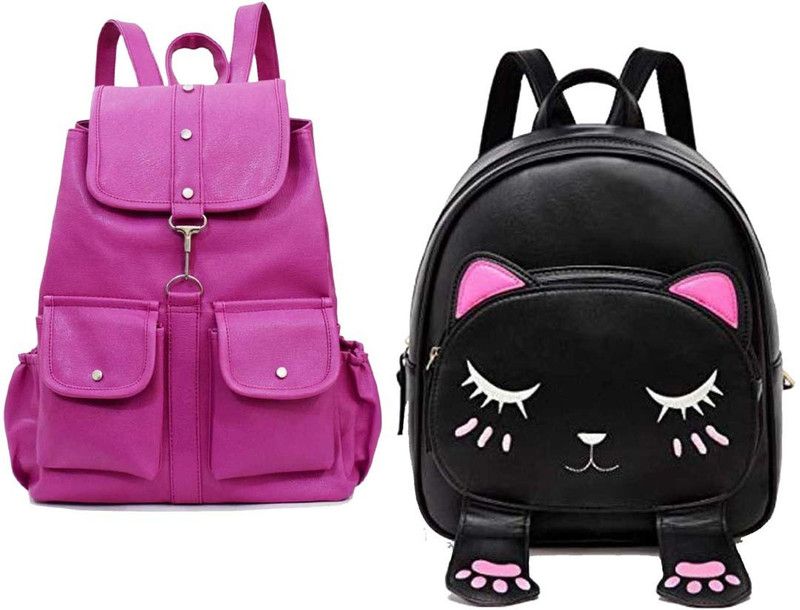 BP-prpl-2bl+blk-smly-sngm-pitthu-cmbo 6 L Backpack  (Purple, Black)
