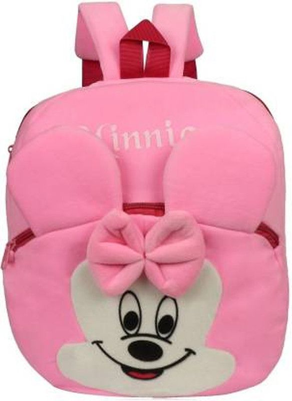 BestLook Fashionable Soft Material School Bag For Kids Plush Backpack Cartoon Toy | Children's Gifts Boy/Girl/Baby/ Decor School Bag For Kids(Age 2 to 6 Year) School Bag  (Pink, 4 L)