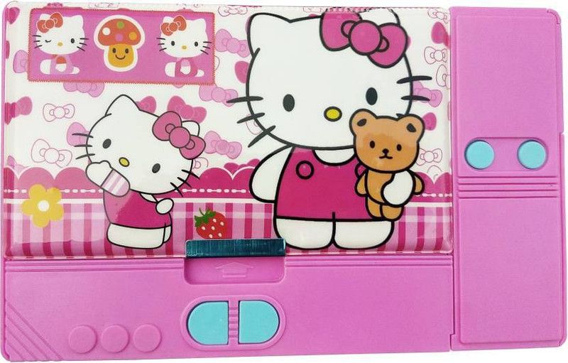 GENEXTONLINE 1 HELLO KITTY Art Plastic Pencil Box  (Set of 1, Multicolor)