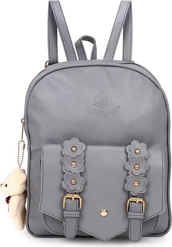 Girls and Women College Bag 5 L Backpack  (Grey)