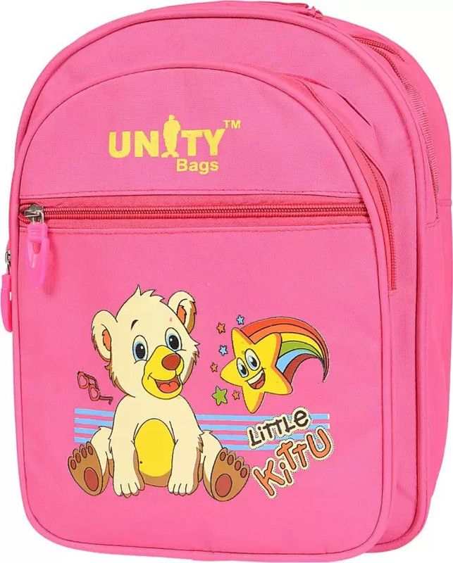 Unity Cartoon Print Kids School Bag for Boys / Girls-Pink 25 L Backpack  (Pink)