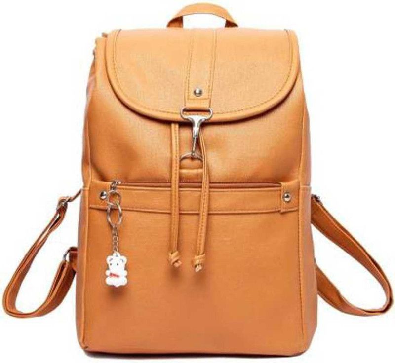 Small 11 L Backpack Backpack for Women / Girls Stylish Trendy College, Casual School Backpack (Yellow)  (Yellow)