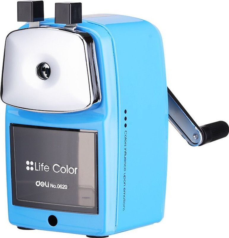 Deli Metal Table Rotary Sharpeners  (Set of 1, Blue)