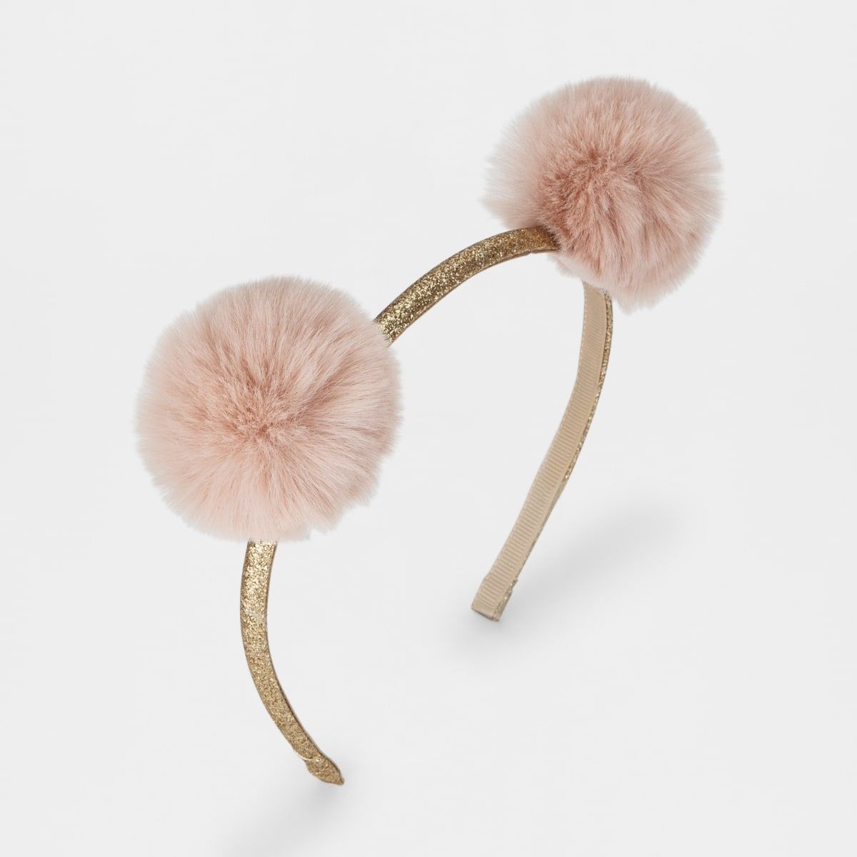 Hard Headband - Pom Pom, Pink