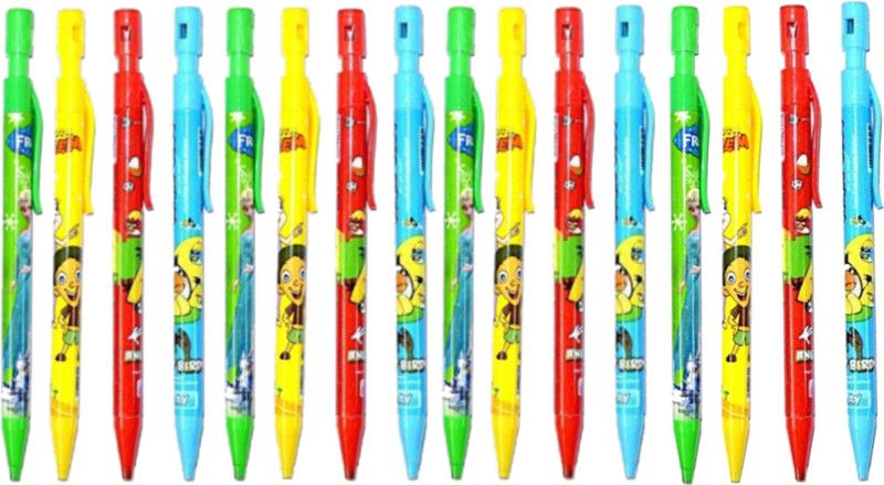 Kartual Return Gift Item For School Kid | NonSharpening Cartoon Design Mechanical Pencil Pencil  (Set of 18, Multicolor)