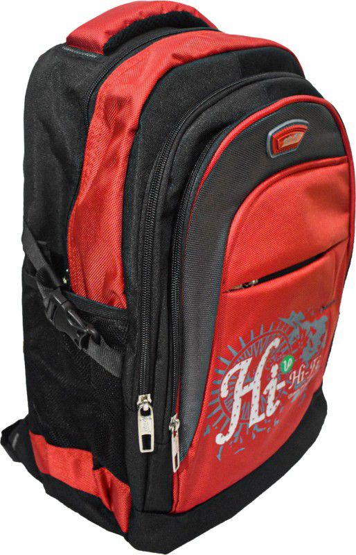 Medium 25 L Laptop Backpack Hi-Gi Bag Red and Black for All Purpose and for Men's,Girl's  (Black, Red)