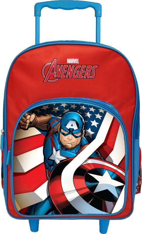 Avengers Pre-School Captain America 36cm Trolley Nursery (LKG/UKG/1st std) School Bag  (Multicolor, 14 inch)